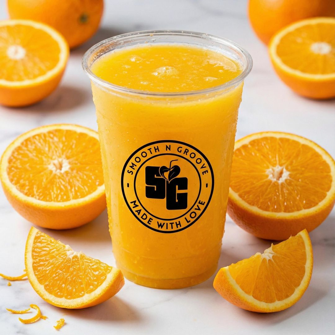 Fresh squeezed orange juice from Smooth N Groove