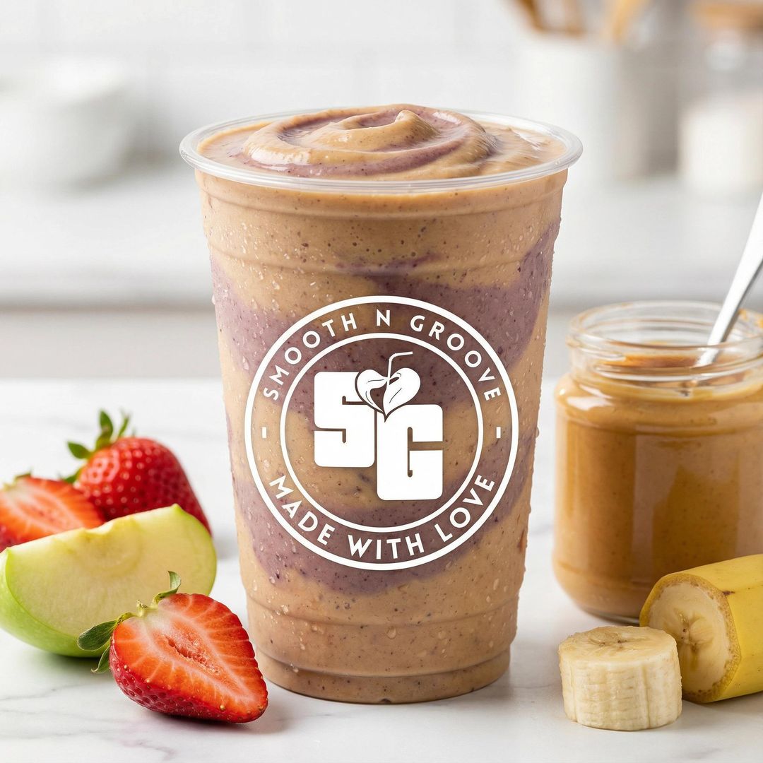 PB & J smoothie from Smooth N Groove